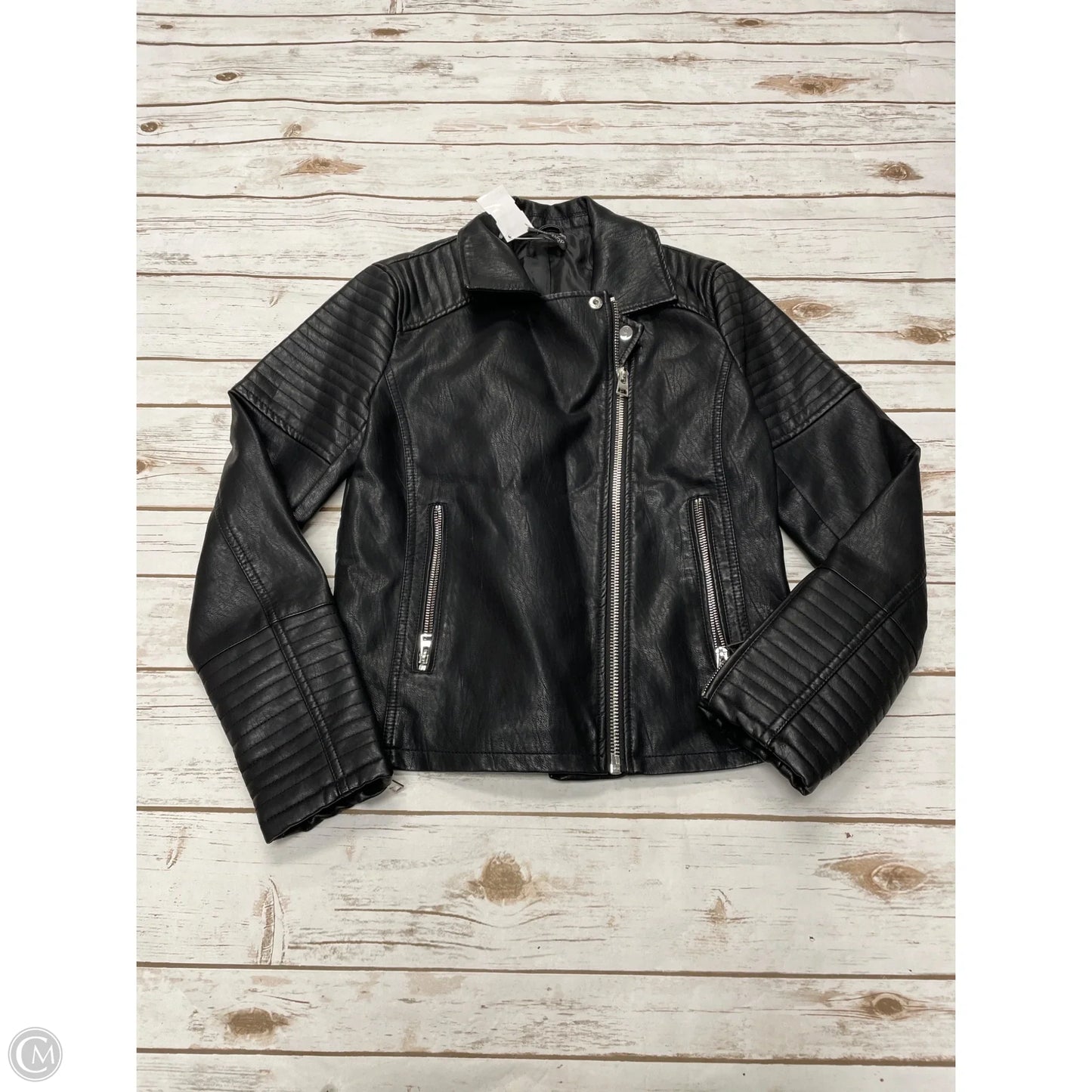 Jacket Moto By Top Shop In Black, Size: S