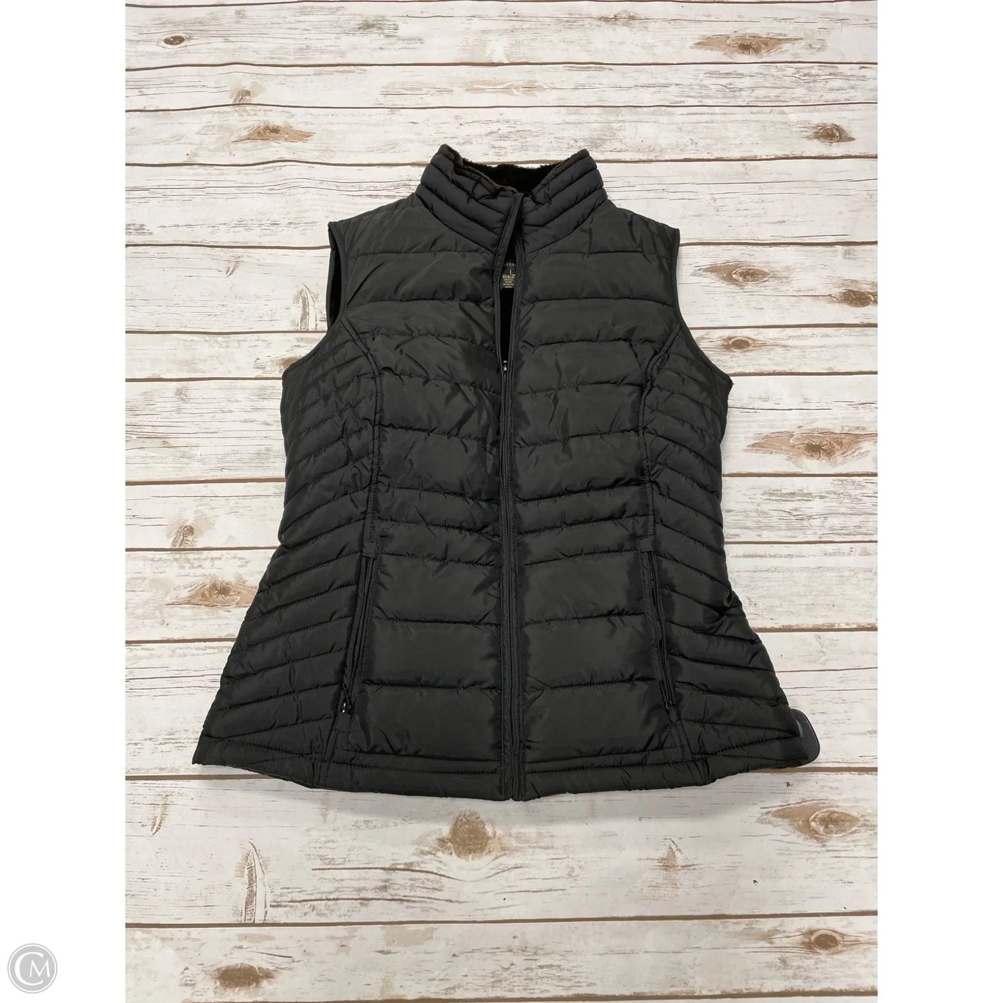 Vest Faux Fur & Sherpa By Weatherproof In Black, Size: Xs
