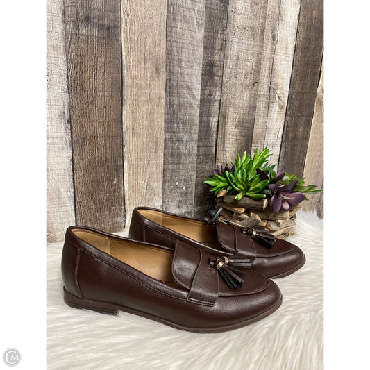 Shoes Flats By Lane Bryant In Brown, Size: 9