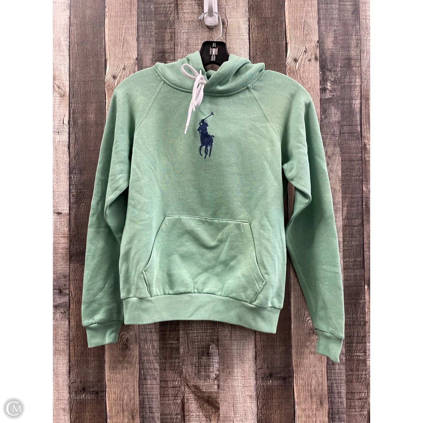 Sweatshirt Hoodie By Polo Ralph Lauren In Green, Size: Xs