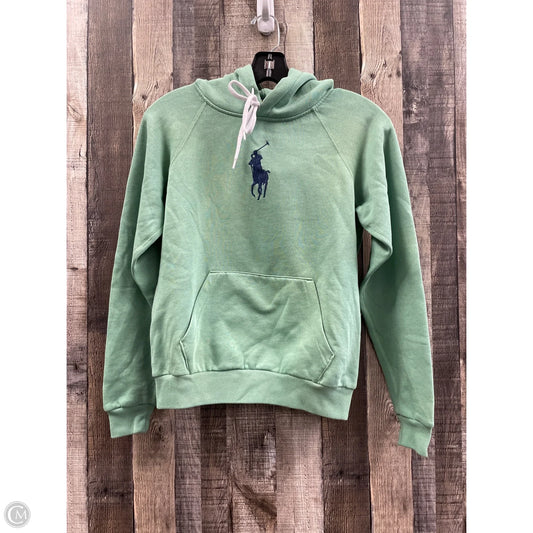 Sweatshirt Hoodie By Polo Ralph Lauren In Green, Size: Xs