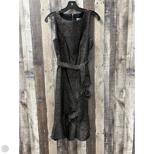 Dress Party Midi By Calvin Klein In Black, Size: 8