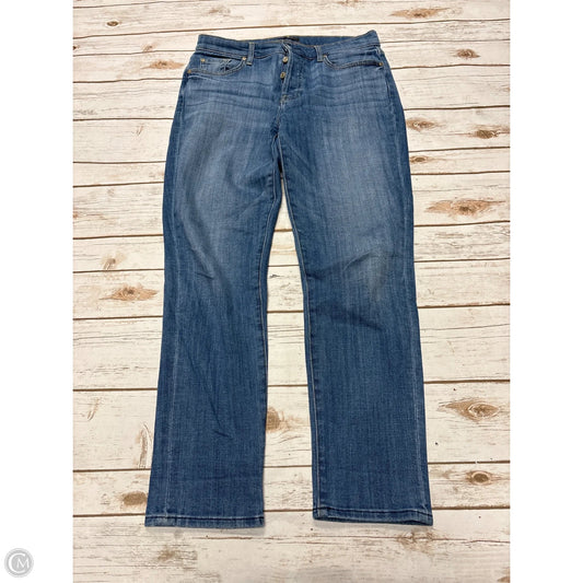 Jeans Straight By 7 For All Mankind In Blue Denim, Size: 8