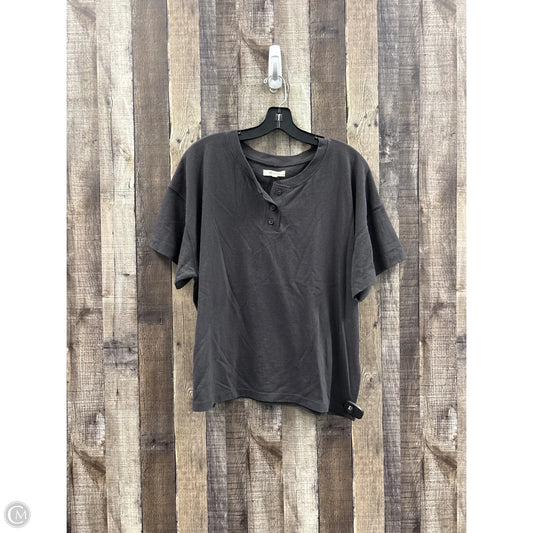 Top Short Sleeve By Madewell In Grey, Size: Xl