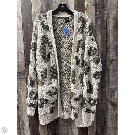 Sweater Cardigan By Bobeau In Multi-colored, Size: L