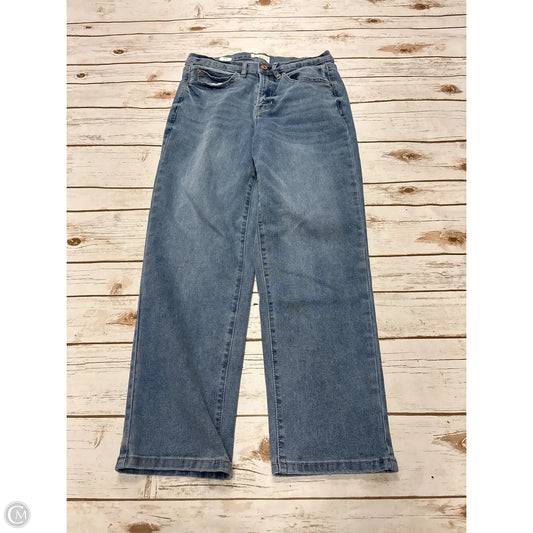 Jeans Straight By Nicole By Nicole Miller In Blue Denim, Size: 4