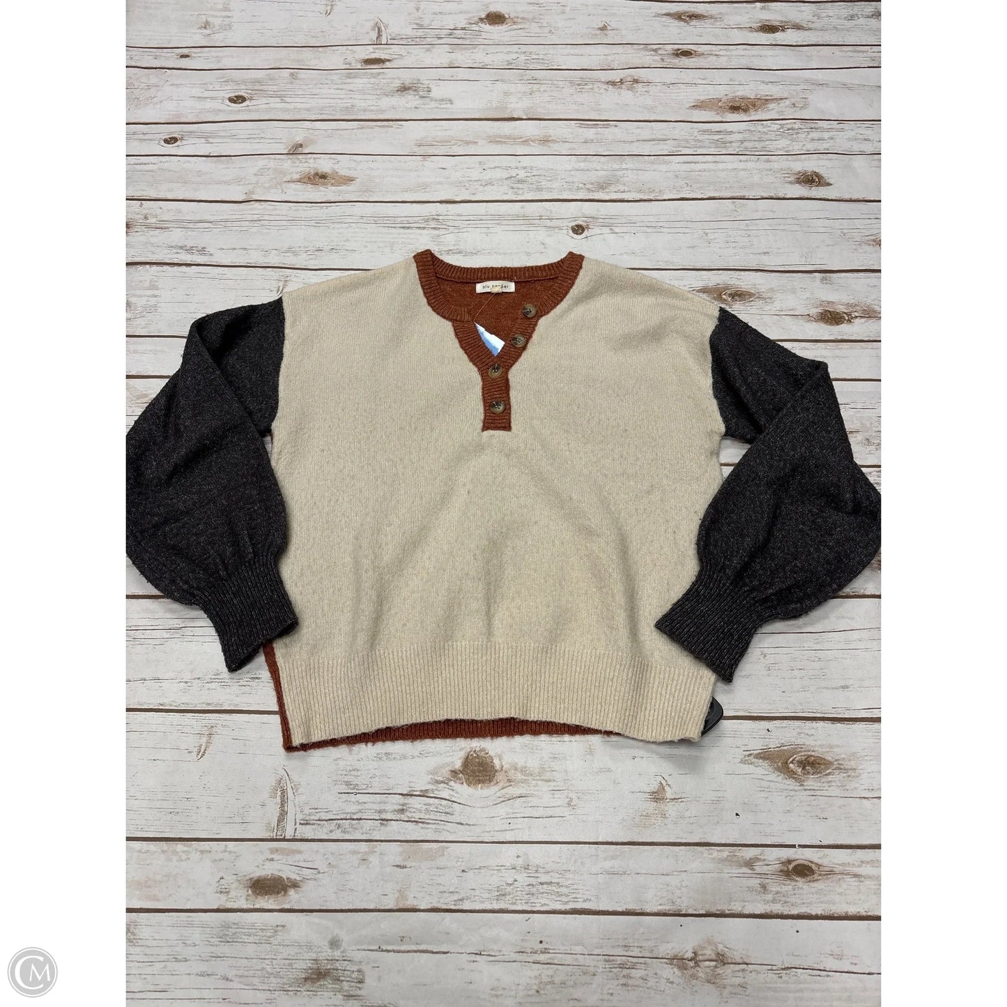 Sweater By Blu Pepper In Ivory, Size: Xs