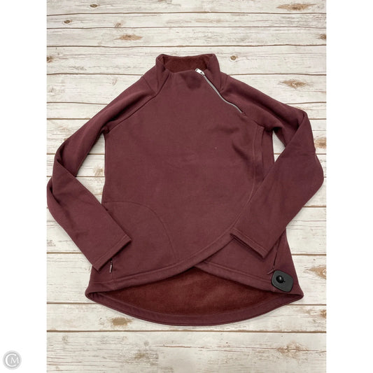Athletic Jacket By Athleta In Maroon, Size: S