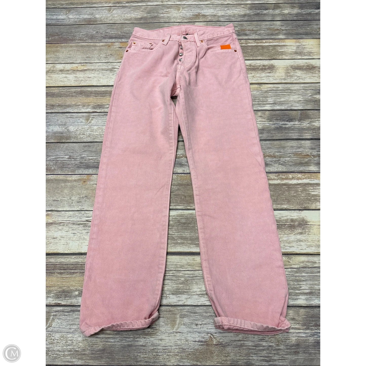 Jeans Straight By Levis In Pink, Size: 4