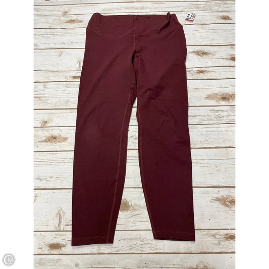 Athletic Leggings By Old Navy In Maroon, Size: L