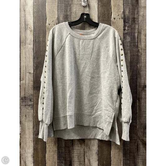 Sweatshirt Crewneck By Maurices In Grey, Size: L