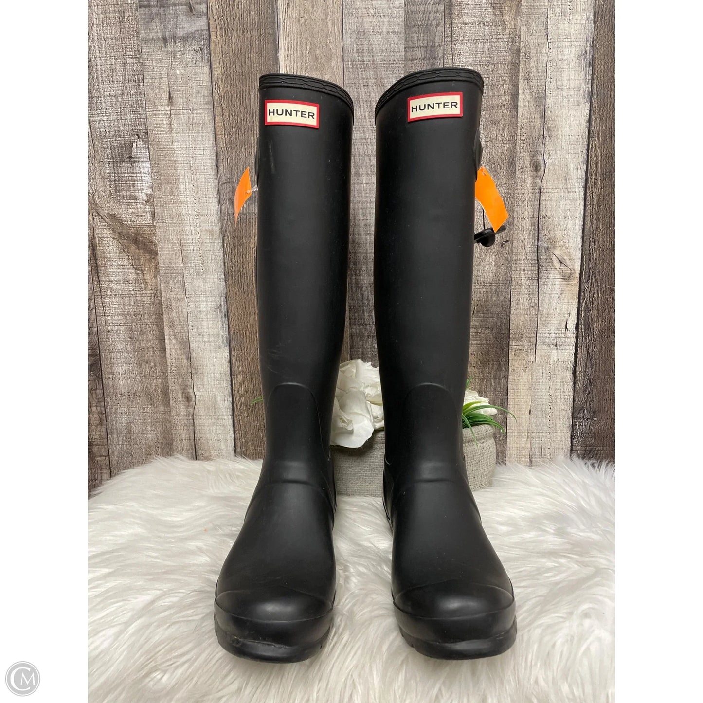 Boots Rain By Hunter In Black, Size: 7