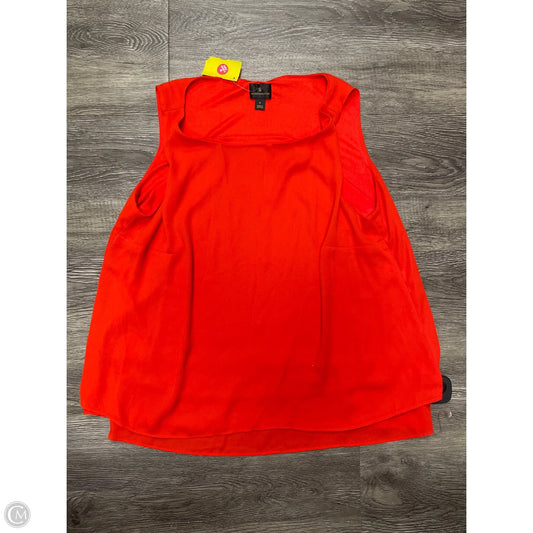 Top Sleeveless Basic By Worthington In Orange, Size: L