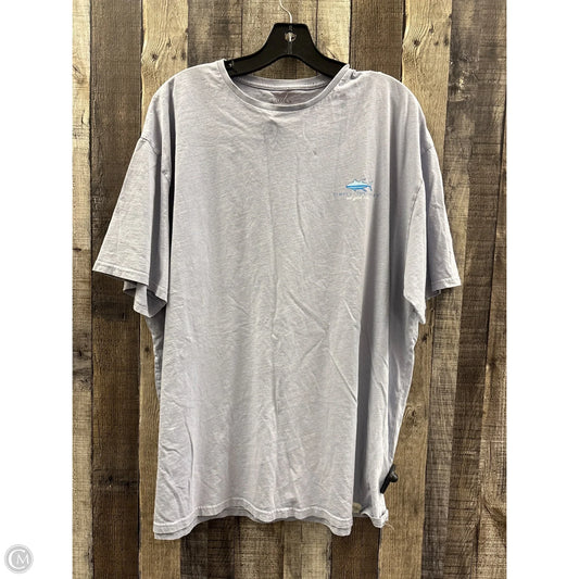 Top Short Sleeve By Simply Southern In Blue, Size: Xl