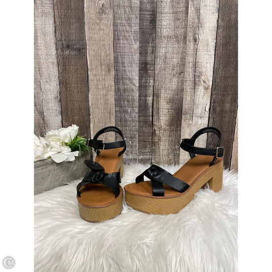 Shoes Heels Block By Universal Thread In Black & Brown, Size: 8