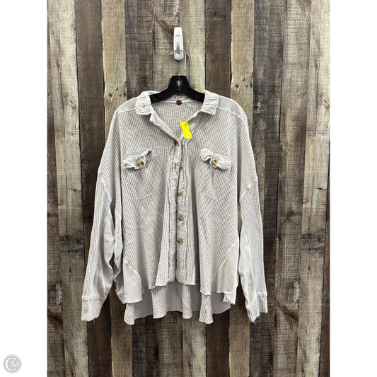 Top Long Sleeve By Free People In Taupe, Size: S
