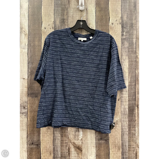 Top Short Sleeve By Vince In Blue, Size: L
