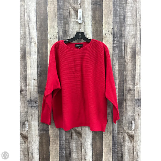 Sweater By Lane Bryant In Red, Size: Xl