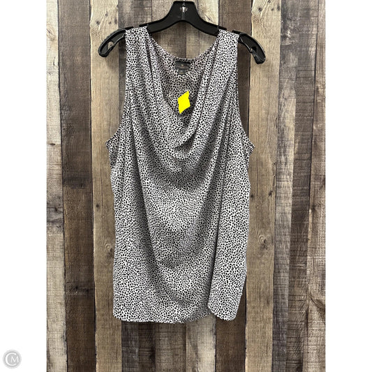 Top Sleeveless By Worthington In Animal Print, Size: 2x