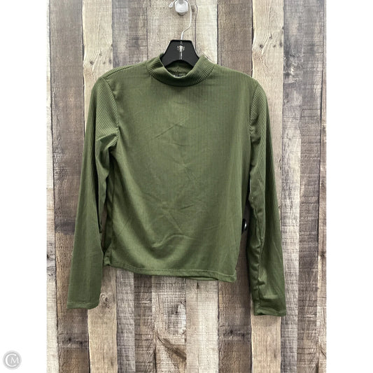Top Long Sleeve By Cme In Green, Size: S