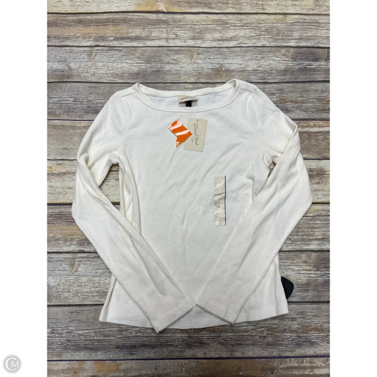 Top Long Sleeve By Universal Thread In White, Size: L