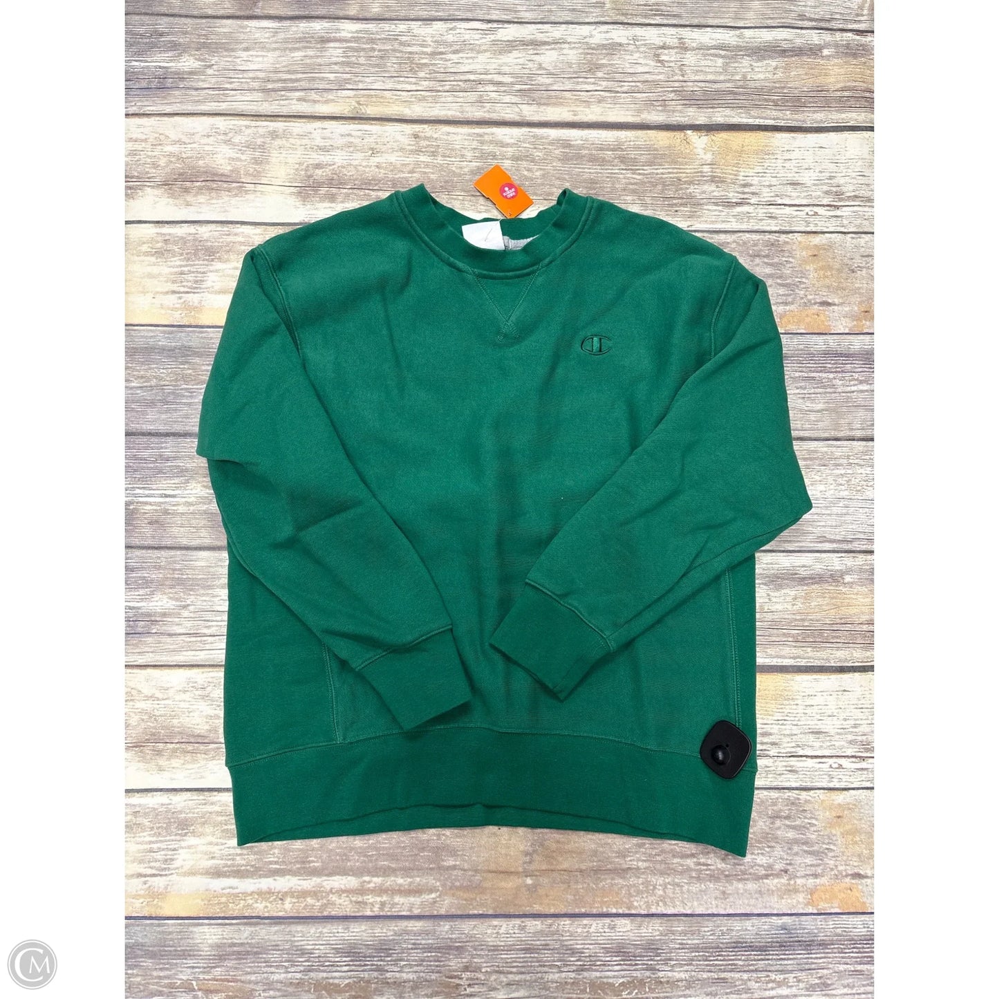 Athletic Sweatshirt Crewneck By Champion In Green, Size: L