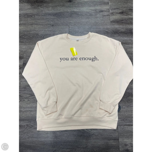 Sweatshirt Crewneck By Cme In Tan, Size: S