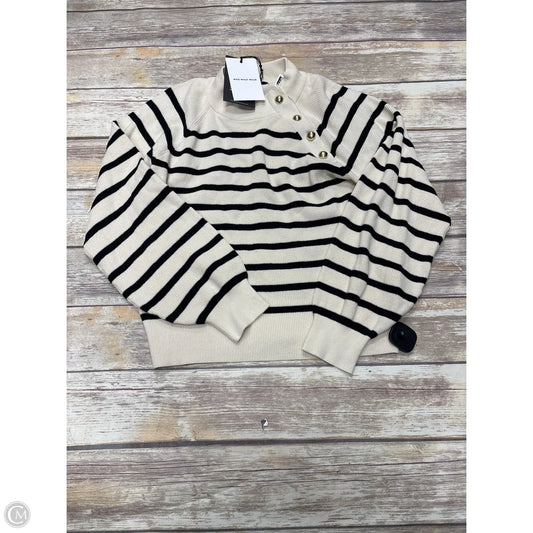 Sweater By Who What Wear In Black & Tan, Size: M