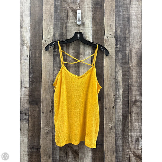 Top Sleeveless By Universal Thread In Yellow, Size: M