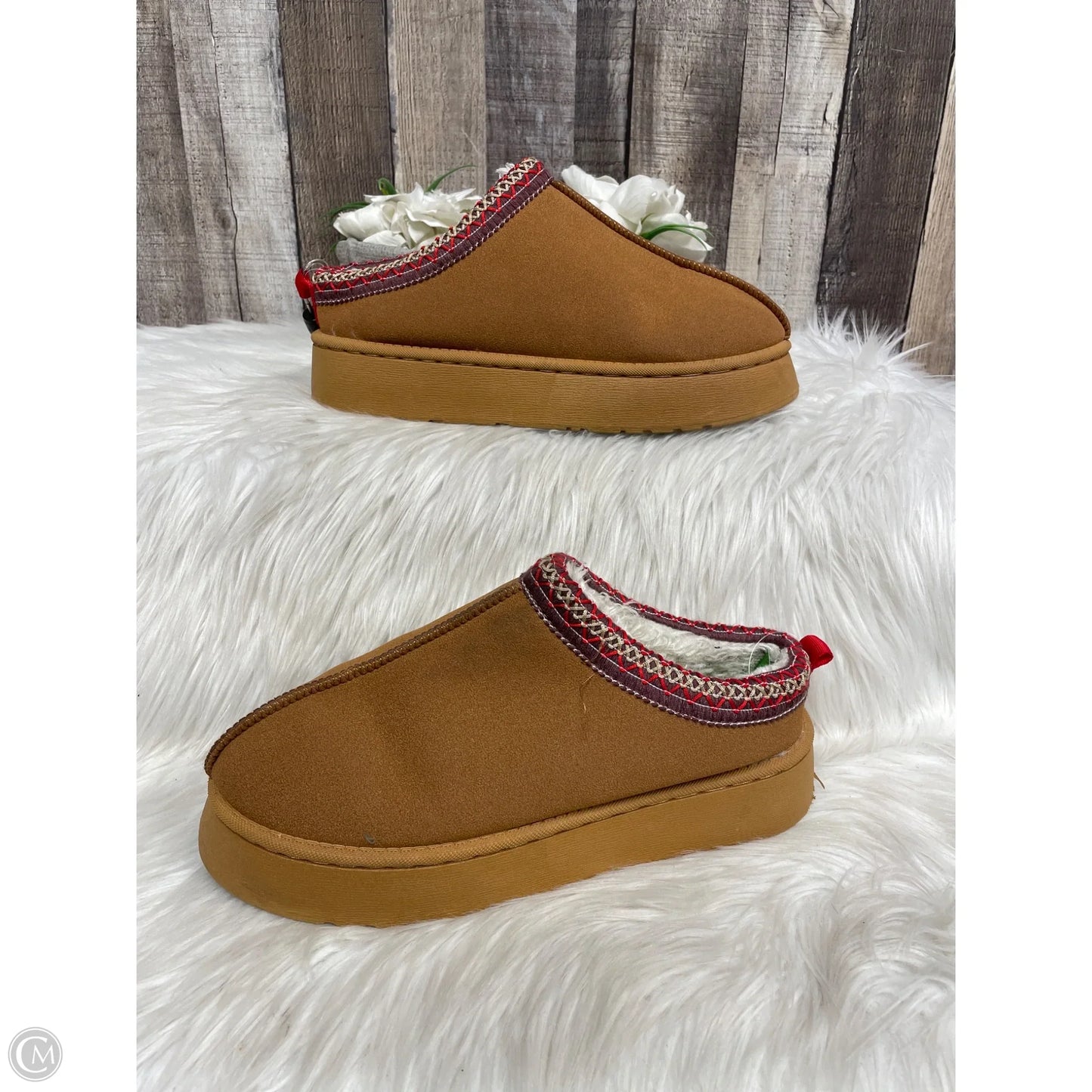 Slippers By Cme In Brown, Size: 11