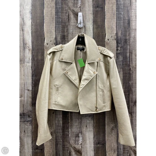 Jacket Moto By Cme In Gold, Size: S