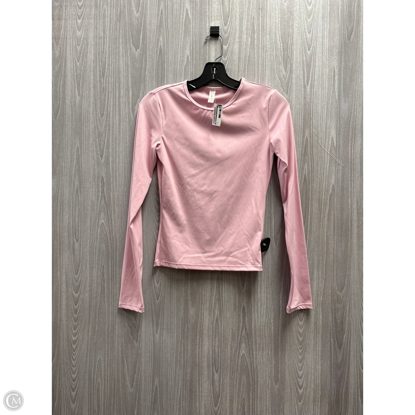 Top Long Sleeve By Cme In Pink, Size: M