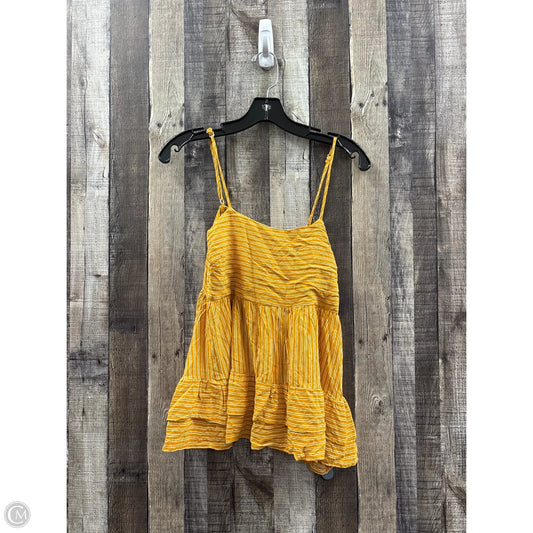 Top Sleeveless By Cme In Yellow, Size: L