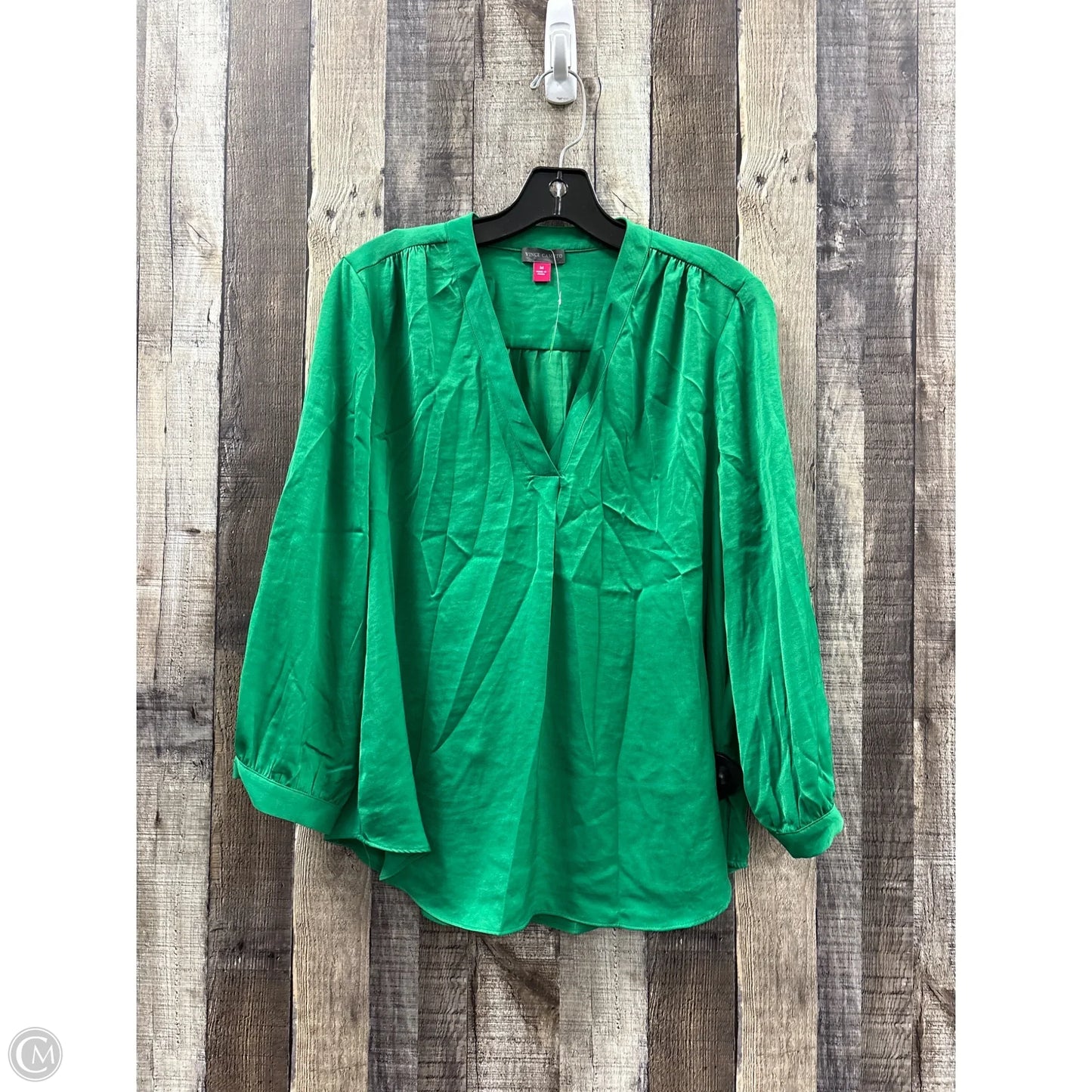 Top Long Sleeve By Vince Camuto In Green, Size: M