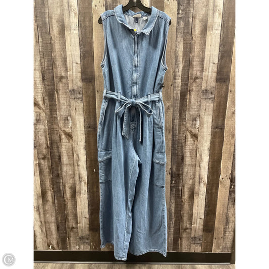 Jumpsuit By Universal Thread In Blue Denim, Size: 2x