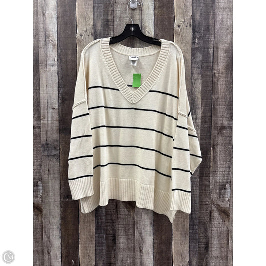 Sweater By Arula In Striped Pattern, Size: 1x