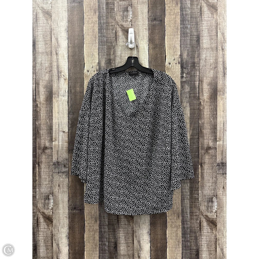Top Long Sleeve By Lane Bryant In Polkadot Pattern, Size: 2x