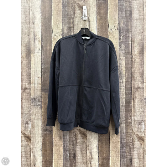 Athletic Top Long Sleeve Collar By Flx In Black, Size: Xs