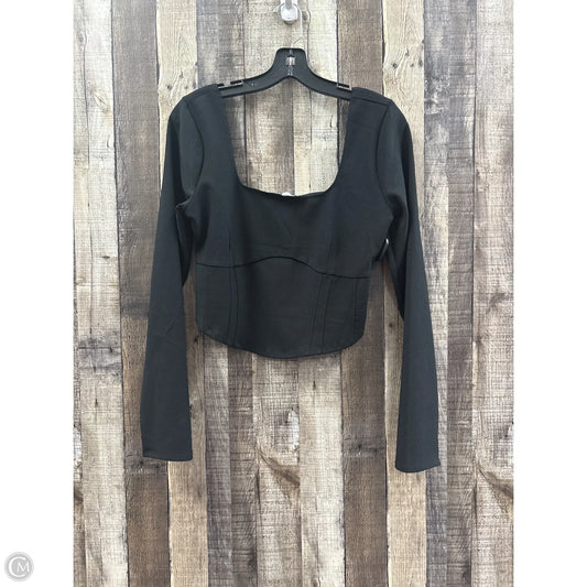 Top Long Sleeve By Abercrombie And Fitch In Black, Size: L