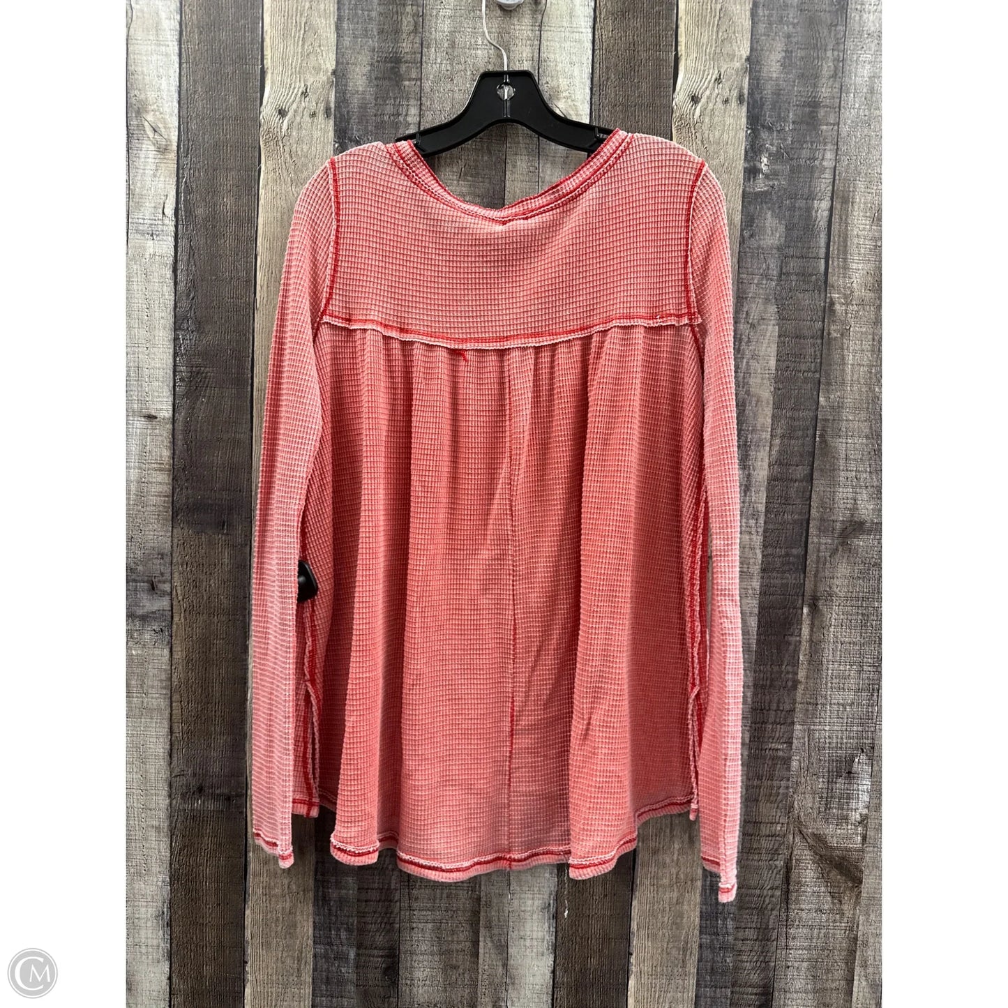 Top Long Sleeve By We The Free In Red, Size: Xl