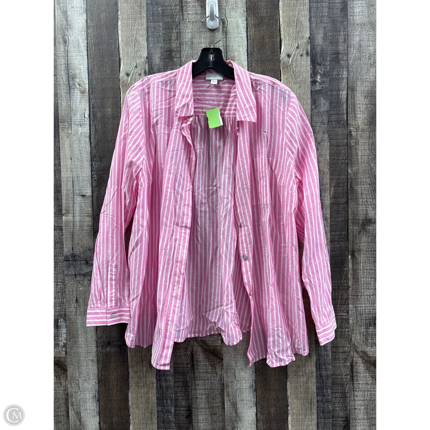 Top Long Sleeve By J. Jill In Pink, Size: L