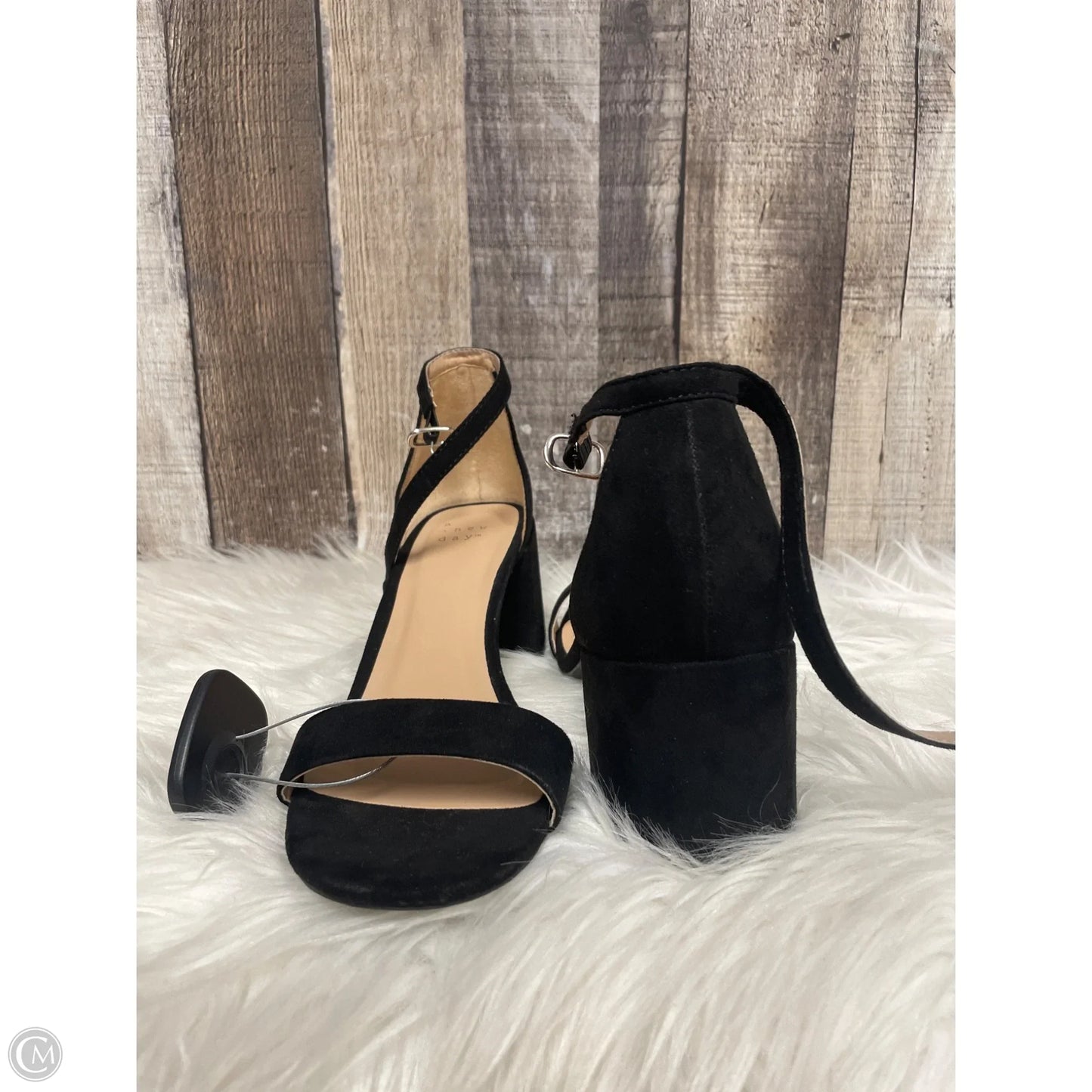 Shoes Heels Block By A New Day In Black, Size: 7