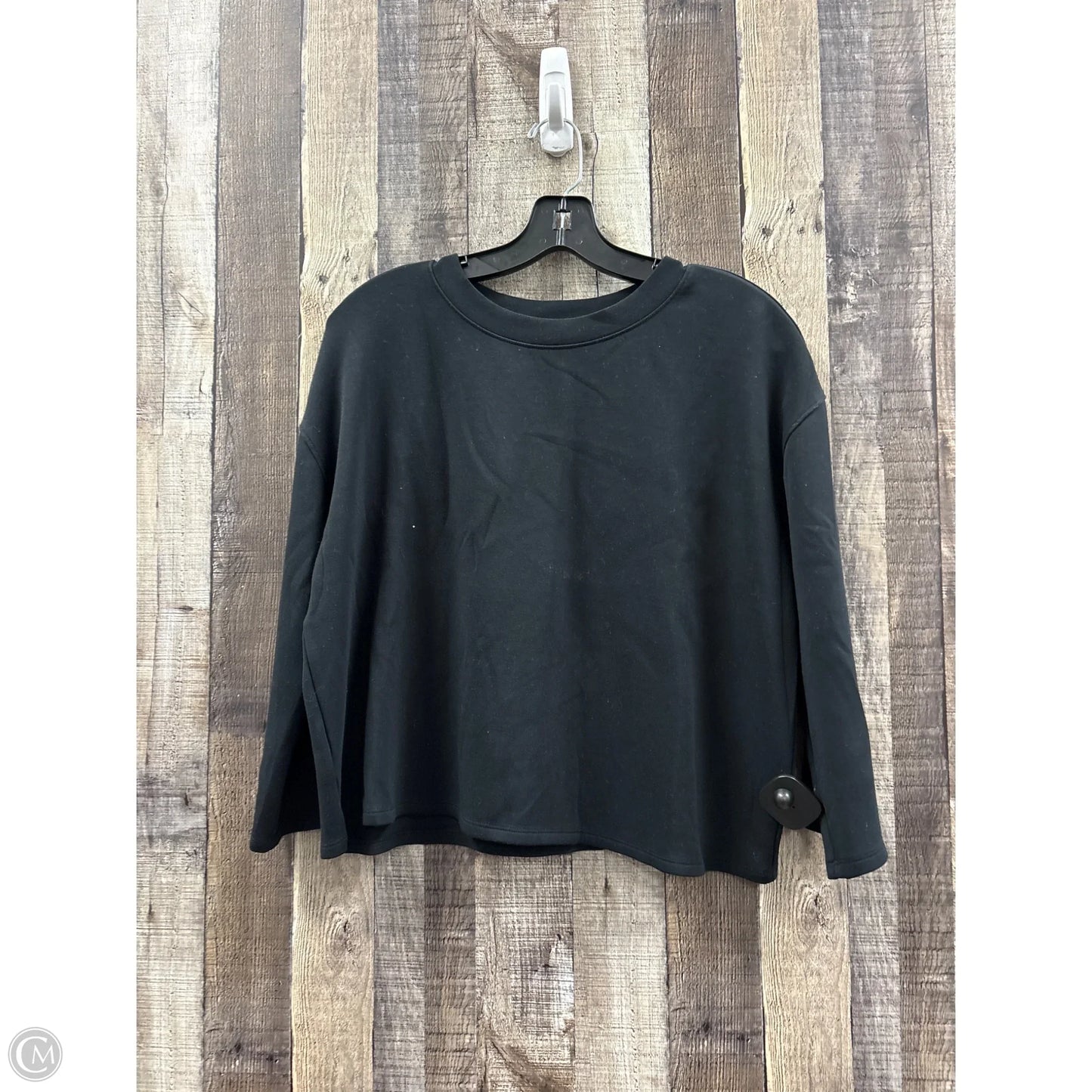 Top Long Sleeve By Lou And Grey In Black, Size: M