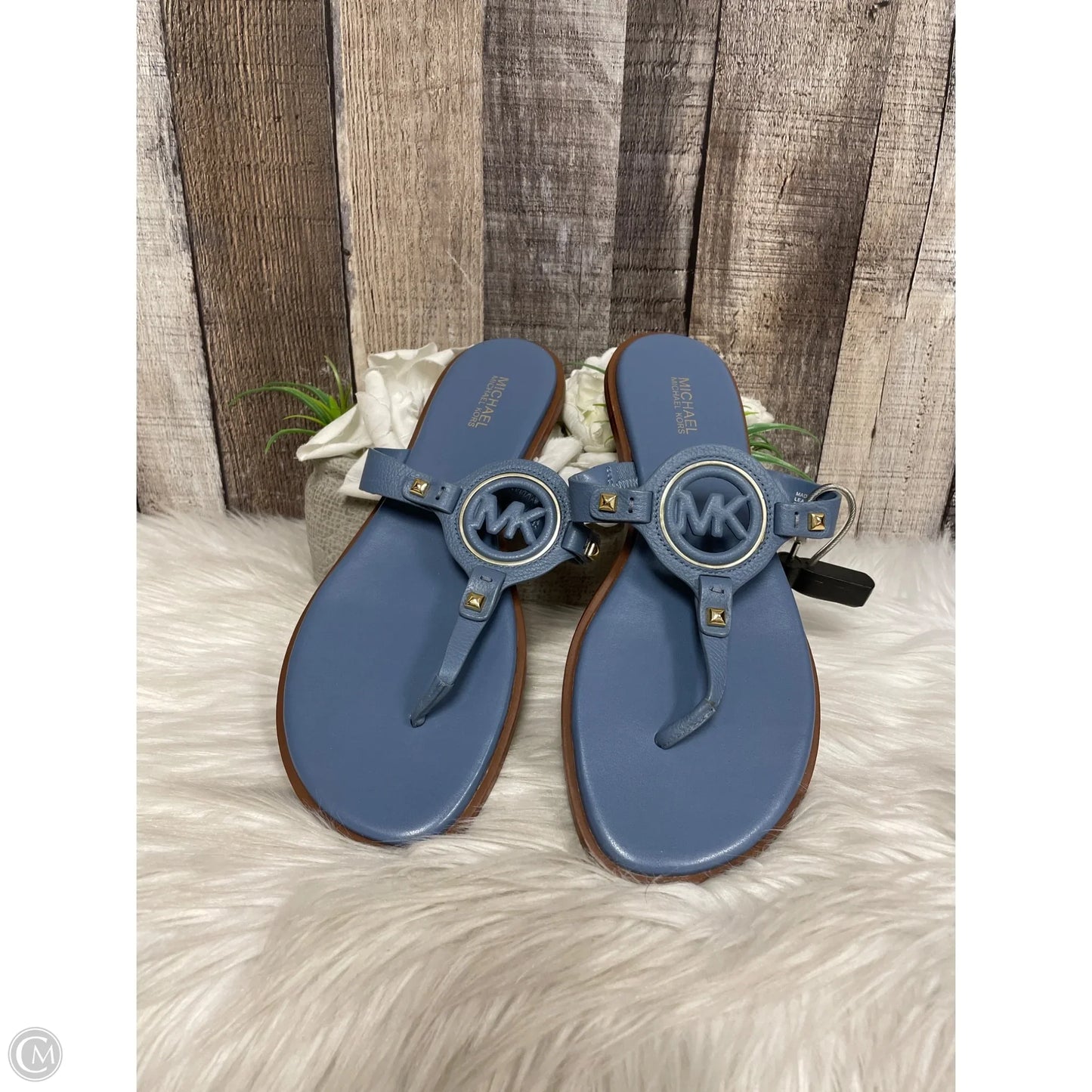 Sandals Designer By Michael Kors In Blue, Size: 8.5
