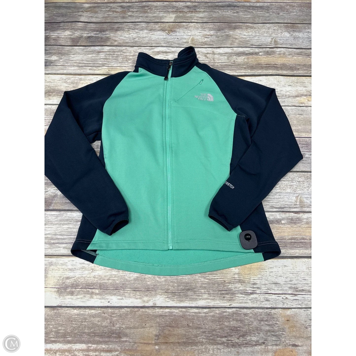 Athletic Jacket By The North Face In Blue & Green, Size: M