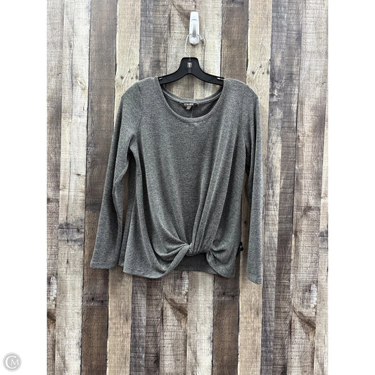 Top Long Sleeve By Peyton Jensen In Grey, Size: S