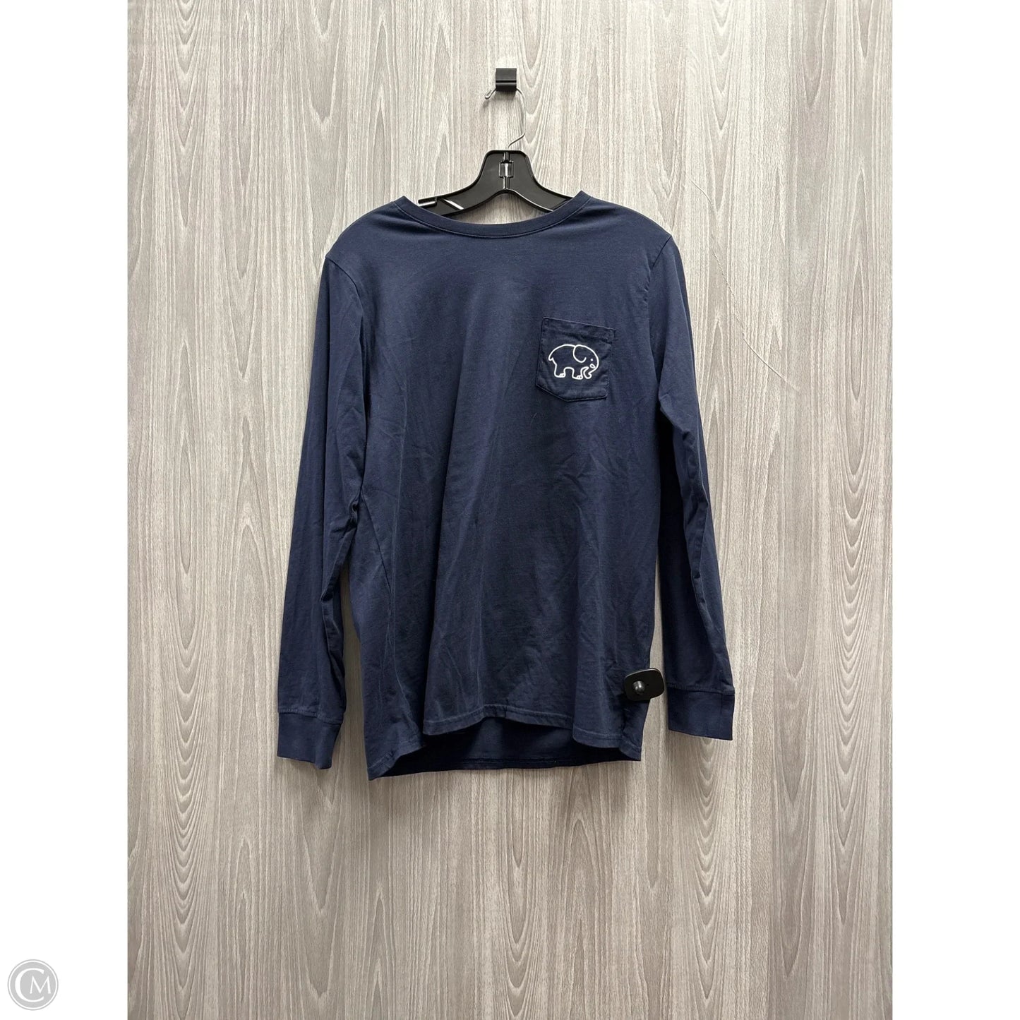 Top Long Sleeve By Ivory Ella In Blue, Size: M