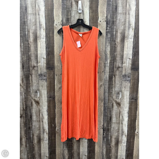 Dress Casual Maxi By Chicos In Orange, Size: M