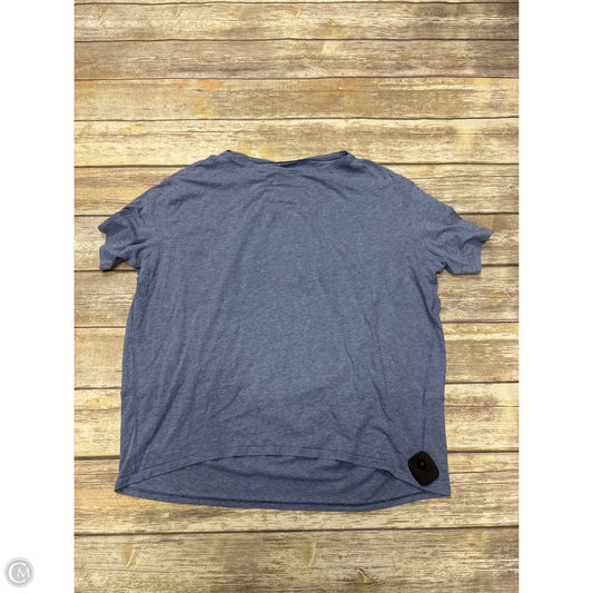 Athletic Top Short Sleeve By Lululemon In Blue, Size: L
