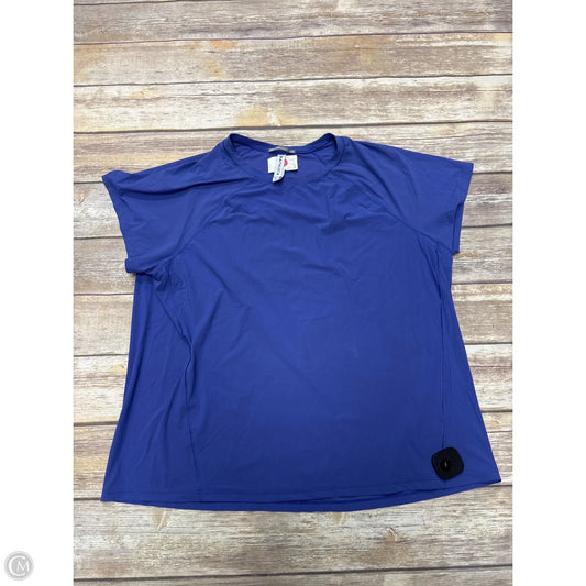 Athletic Top Short Sleeve By Athleta In Purple, Size: Xl